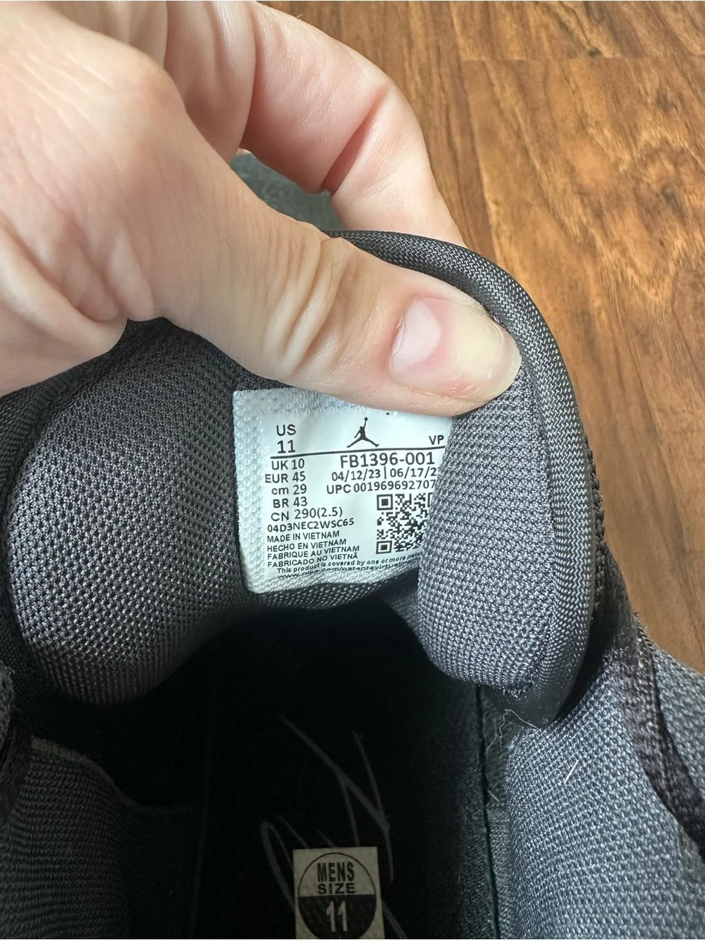 Jordan Black High-Top Athletic Sneakers